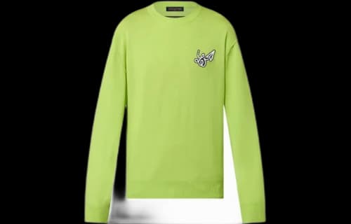 Louis Vuitton Embroidered LV Logo Shirt Jaune Vert