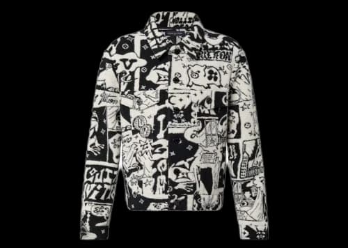 Louis Vuitton LV Comics Trucker Jacket Black