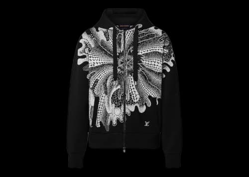 Louis Vuitton x Yayoi Kusama Psychedelic Flower Zipped Hoodie Black/White