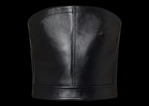 Louis Vuitton x Yayoi Kusama Buttons Leather Bustier Black