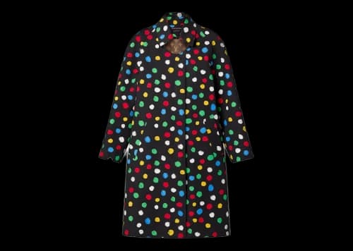 Louis Vuitton x Yayoi Kusama Painted Dots Trench Coat Black