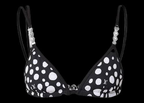 Louis Vuitton x Yayoi Kusama Infinity Dots Bikini Top Black/White