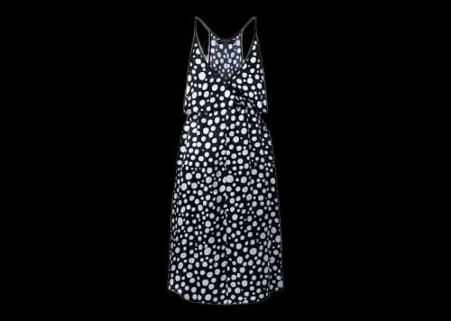 Louis Vuitton x Yayoi Kusama Infinity Dots Flounce Dress Black/White