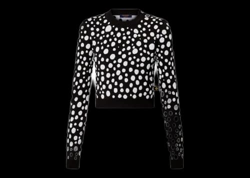 Louis Vuitton x Yayoi Kusama Infinity Dots Cropped Pullover Black/White