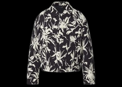 Louis Vuitton Cropped Denim Jacket Black