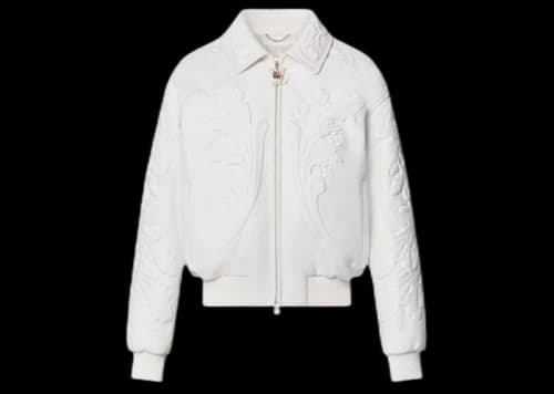 Louis Vuitton LV Ornaments Leather Blouson White