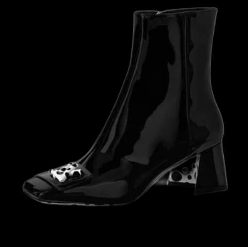 LOUIS VUITTON x YAYOI KUSAMA 55mm Heeled Boots 'Black' (Women's)