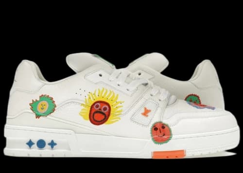 Louis Vuitton x Yayoi Kusama Trainer White Print