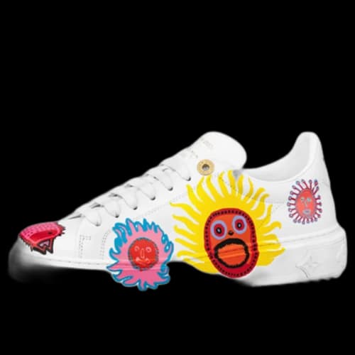 LOUIS VUITTON x YK ACADEMY Time Out Sneakers 'White with Icons' (Women's)