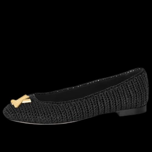 LOUIS VUITTON LV Nina Flat Ballerina Shoes 'Black' (Women's)