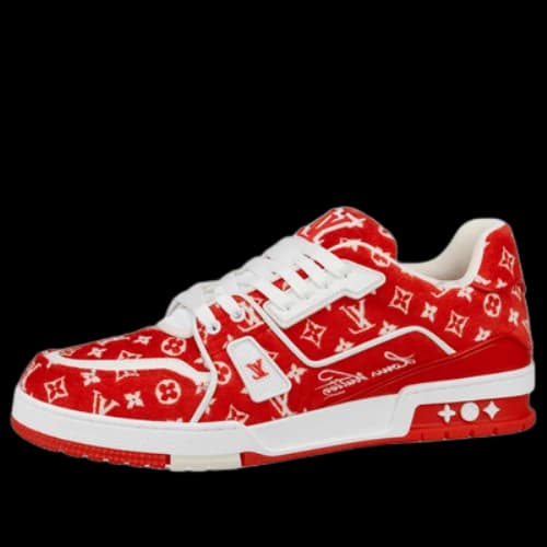 LOUIS VUITTON LV Trainer Sneakers 'Red Monogram'