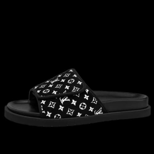 LOUIS VUITTON Miami Mules 'Black Monogram'
