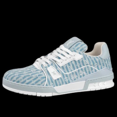 LOUIS VUITTON LV Trainer Sneakers 'Blue Stripes with Monogram'