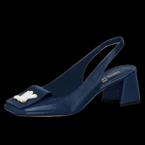 LOUIS VUITTON Shake Slingback Pumps 'Navy' (Women's)