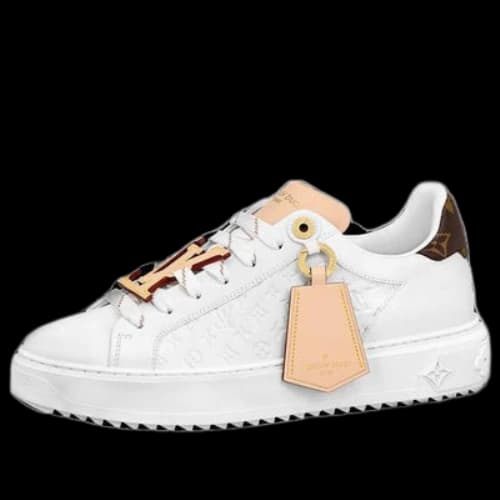 LOUIS VUITTON Time Out Trainers 'White Monogram with Beige' (Women's)