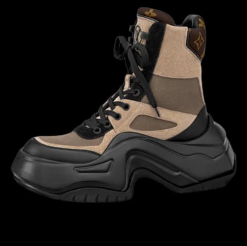LOUIS VUITTON Archlight 2.0 Platform Ankle Sneakers 'Tan Black' (Women's)