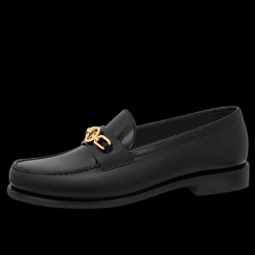 LOUIS VUITTON Chess Flat Loafer Shoes 'Black' (Women's)
