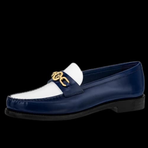 LOUIS VUITTON Chess Flat Loafer Shoes 'Blue' (Women's)