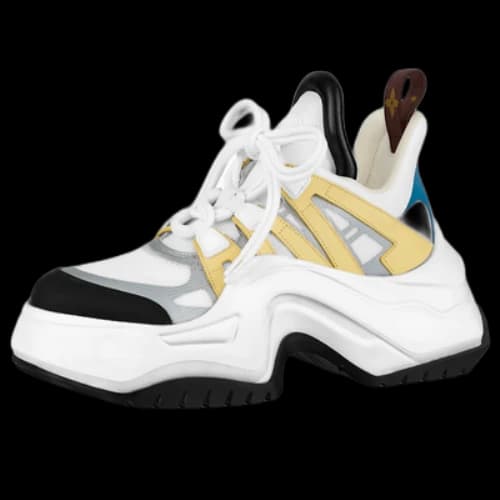 LOUIS VUITTON Archlight 2.0 Platform Sneakers 'White Yellow Grey' (Women's)