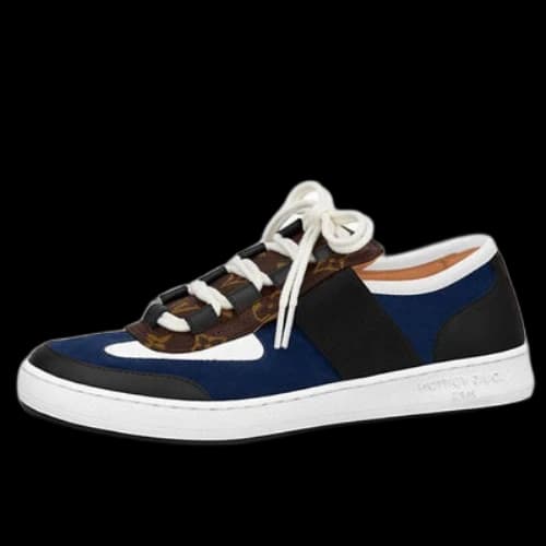 LOUIS VUITTON Lous Sneakers 'Blue Black with Brown Monogram'