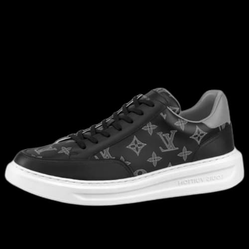 LOUIS VUITTON Beverly Hills Sneakers 'Black Grey Monogram'