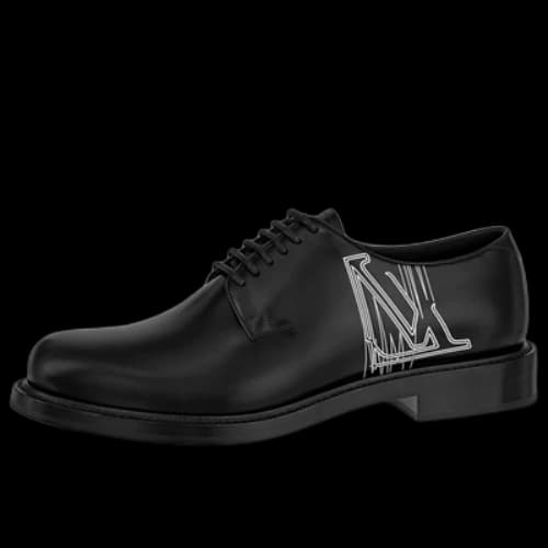 LOUIS VUITTON Voltaire Derby Shoes 'Black White'