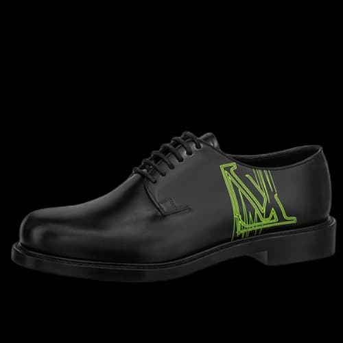 LOUIS VUITTON Voltaire Derby Shoes 'Black Green'