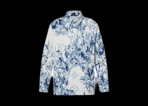Louis Vuitton Monogram Aquagarden Overshirt White/Blue