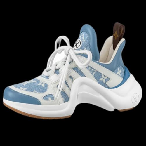 LOUIS VUITTON Archlight 1.0 Sneakers 'Blue Denim Monogram' (Women's)