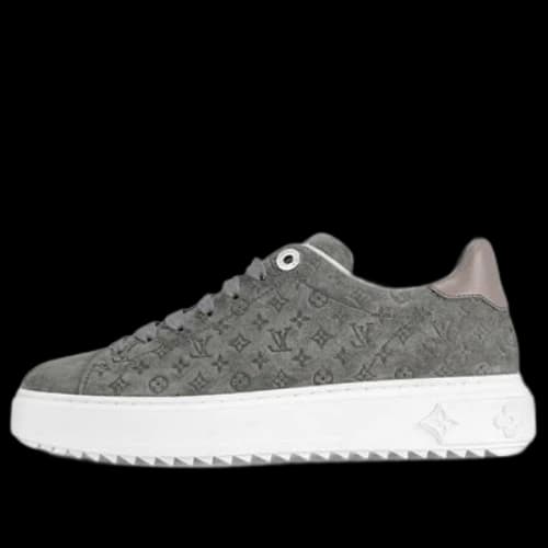 LOUIS VUITTON Time Out Sneakers 'Grey Minimonogram' (Women's)