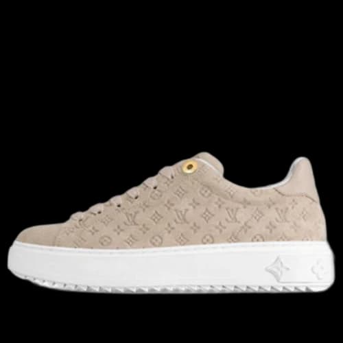 LOUIS VUITTON Time Out Sneakers 'Beige Minimonogram' (Women's)