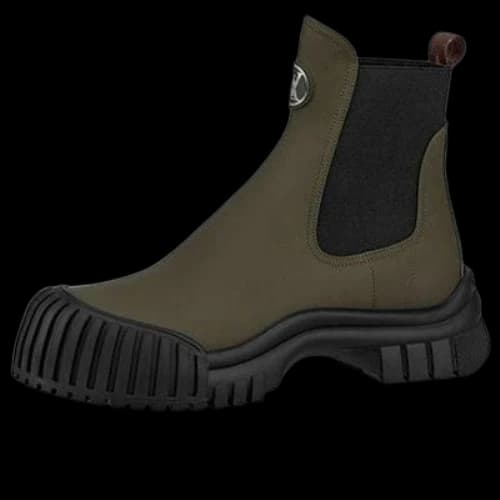 LOUIS VUITTON Ruby Flat Ankle Boots 'Olive Green' (Women's)