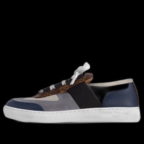 LOUIS VUITTON Lous Sneakers 'Blue Grey with Brown Monogram' (Women's)