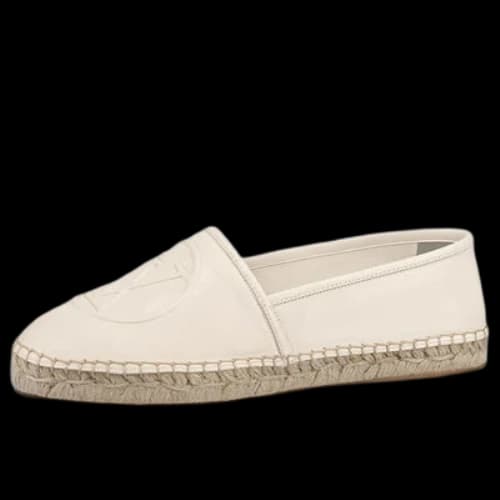 LOUIS VUITTON Starboard Flat Espadrille Shoes 'Beige with Logo' (Women's)
