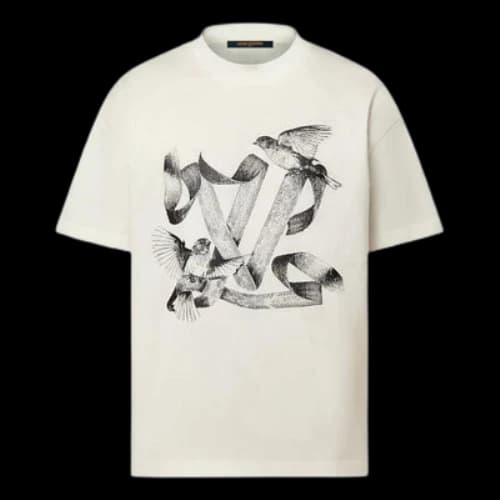 LOUIS VUITTON Graphic Cotton T-shirt 'White'