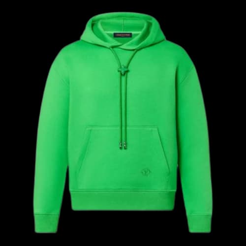 LOUIS VUITTON Monogram Flower Stopper Cotton Hoodie 'Green'