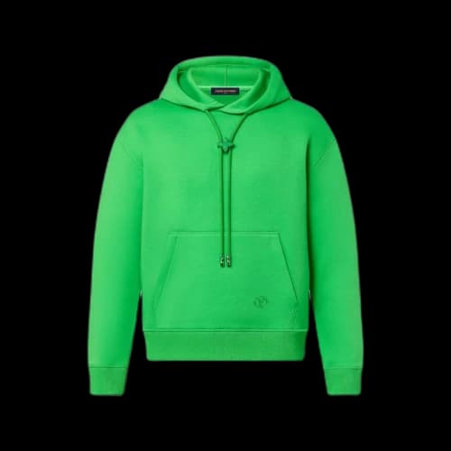 Louis Vuitton Monogram Flower Stopper Cotton Hoodie Opal Green