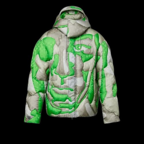 Louis Vuitton Patchworked Portrait Puffer Blouson Opal Green