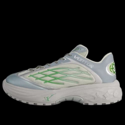 LOUIS VUITTON LV Discovery Lace Up Sneakers 'grey Green'