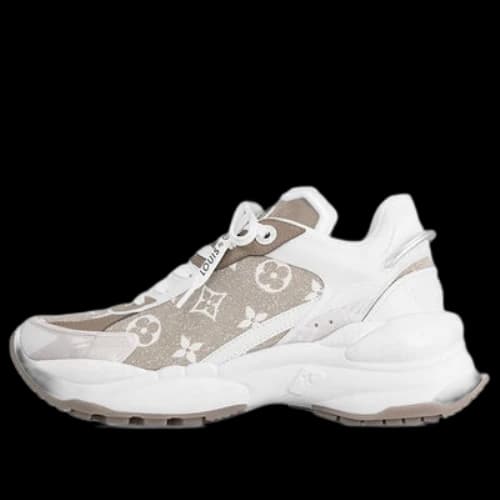 LOUIS VUITTON Run 55 Sneakers 'Beige Monogram with Brown White' (Women's)