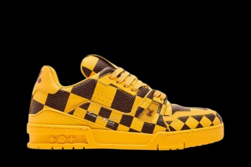 Louis Vuitton LV Trainer Sneaker Damier Pop Yellow