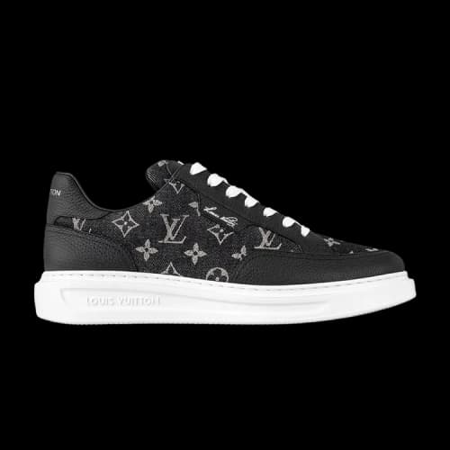 Louis Vuitton Beverly Hills Sneaker 'Black Monogram Denim'
