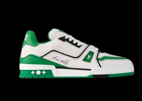 Louis Vuitton LV Trainer White Green