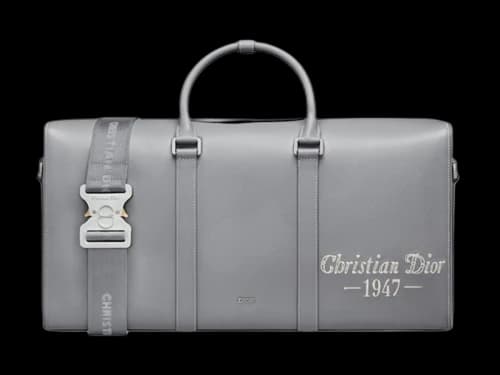Dior by Birkenstock Christian Dior 1947 Signature Lingot 50 Duffle Bag Dior Gray