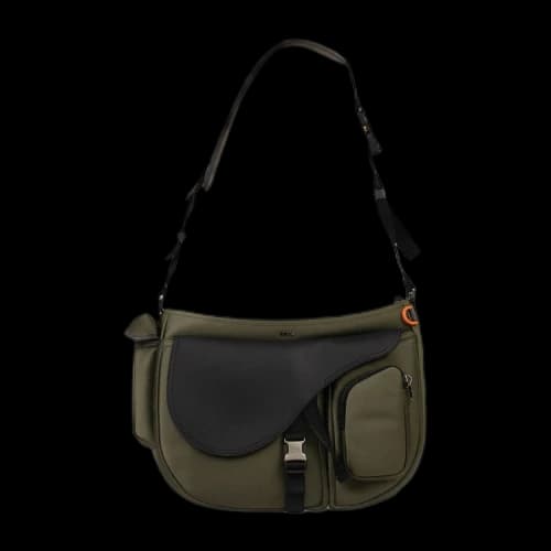 Dior Leather Saddle Soft Bag 'Green'