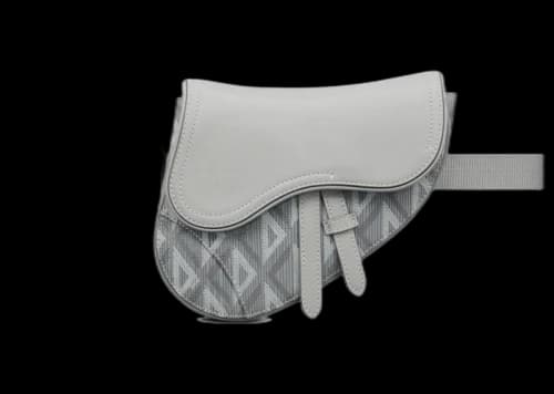Dior Mini Saddle Bag Gray