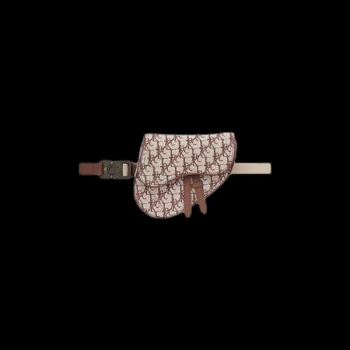 Dior x Cactus Jack Oblique Jacquard Mini Saddle Bag 'Coffee'