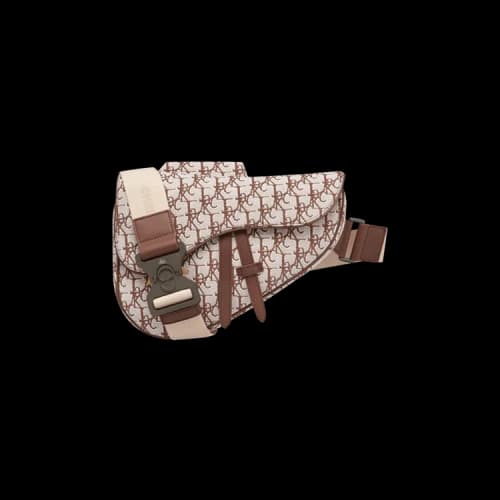 Dior x Cactus Jack Oblique Jacquard Saddle Bag 'Coffee'