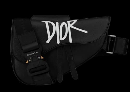 Dior And Shawn Saddle Bag Black