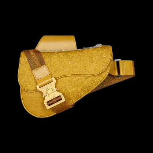 Dior x Stone Island Saddle Bag 'Yellow'